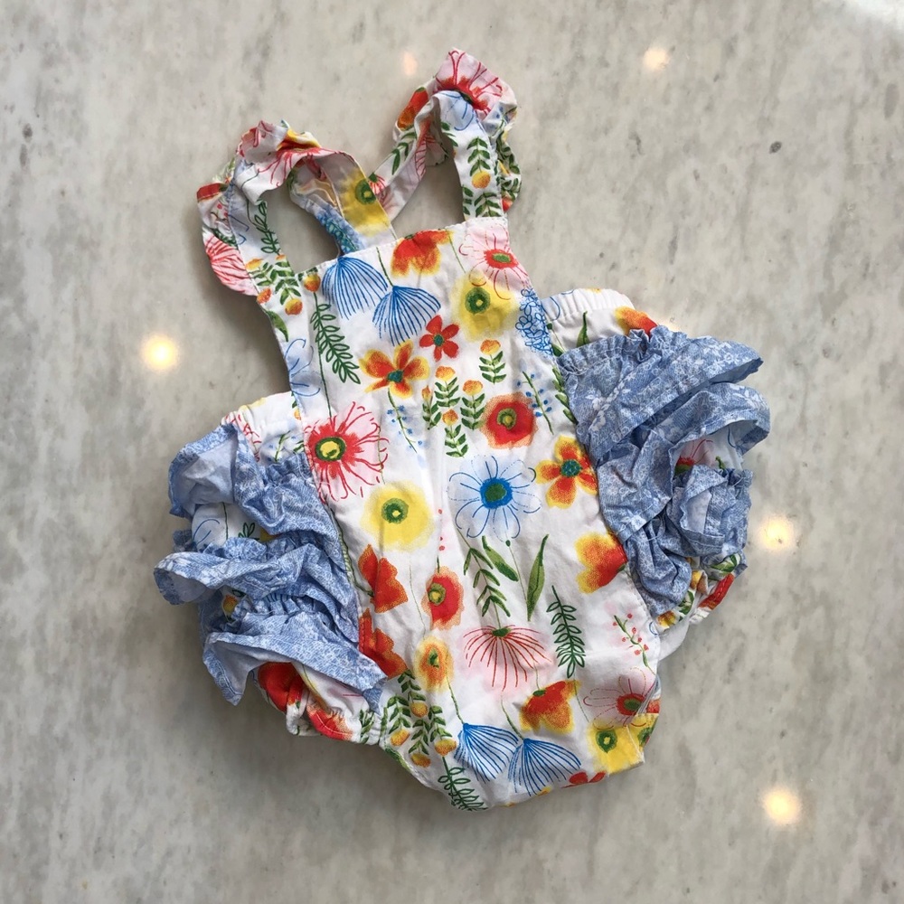 Ruffled Romper onesie, NWOT